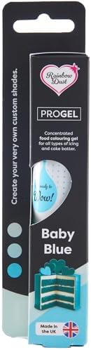 Rainbow Dust ProGel® Concentrated Food Colour, Baby Blue Colouring Gel For Baking and Cake Decorating, 25g Tube
