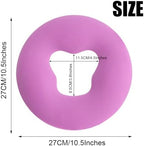 OULIGET Silicone Face Massage Pillow,SPA Beauty Face Relax Headrest,Salon Skin Care Soft Overlay Travel Head Support,Purple