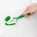 LIBMAN Tile & Grout Brush with Long Handle - 2-in-1 Cleaning Scrub Brush - 3 Pack