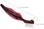 Double-Head Dentures Cleaning Brush 2Pcs Set Hard Bristle Dental Toothbrush Tool for Deep Cleaning Oral Appliance Prosthesis Care for Adults