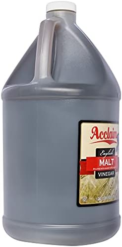 Acclaim English Malt Vinegar, All Natural, 128 Ounces (1 Gallon) - 5% Acidity