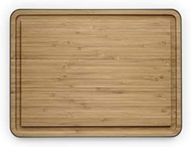 EVA SOLO | Green Tool Bamboo Cutting Board with Juice Groove | Anti-slip with silicone pads and deep juice groove | FSC-certified bamboo | Danish Design & Functionality