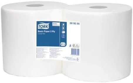 Tork Basic Paper 2 PLY, White, One Size