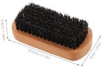 Outanaya 2pcs Facial Hairbrush Men Brush for Beard Detangling Hairdressing Shoe Brush Tool