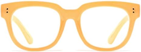 FEISEDY Retro Square Thick Big Frame Blue Light Blocking Reading Glasses Anti Glare Digital Eyestrain Reader B2523
