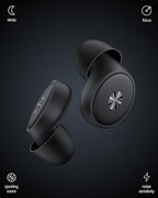 Ear Plugs for Sleeping 45dB Noise Cancelling Ear plugs, Soft Reusable Earplugs for Noise Reduction, Hearing Protection Earplugs for Concert, Travel, Side Sleeper, Focus, Snoring with 8 Tips&Case Black