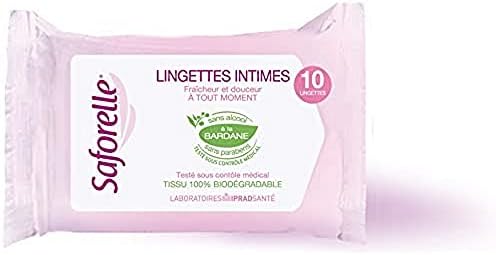 Saforelle 10 Intimates Wipes Ultra Gentle for Pocket