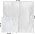 1000 Count 2-Ply White Beverage Napkins – Plain, Four-Fold Disposable Paper Napkins, 4.9" x 4.9" Folded – Perfect for Parties, Cocktails, and Everyday Use