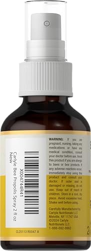Carlyle Bee Propolis Throat Spray | 2 fl oz | Source of Antioxidants | Bioactive Supplement | Non-GMO | by Beehive's Best
