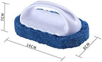Scouring Pad Brush kit 4 Pieces, Cleaning Brush with Handle, Dish Scrub Brush, Bathroom Brush, Sink Scrub Brush
