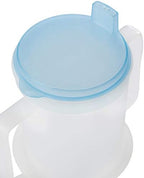 TWIN PACK ANTI-SPLASH ELDERLY OAP DURABLE REUSEABLE WIDE BASE LARGE HANDLES 300ML ADULT DRINKING CUP MUG