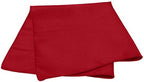 Ultimate Textile Cloth Napkins Bulk Set 17x17in Polyester Washable Square Dinner Napkins for Wedding Party Events Machine Washable Stain Resistant - Holiday Red, 17" X 17" (Set of 12)