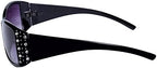 Mass Vision 2 Pair of Women's Fashion Bifocal Reading Sunglasses with Rhinestones - Microfiber Carrying Cases Included