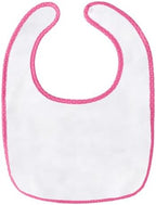 Littleforbig Cotton Waterproof Babydoll Printed Adult Bib with Adjustable Hook-and-Loop Fastener Closure - Cherry Adult Bib