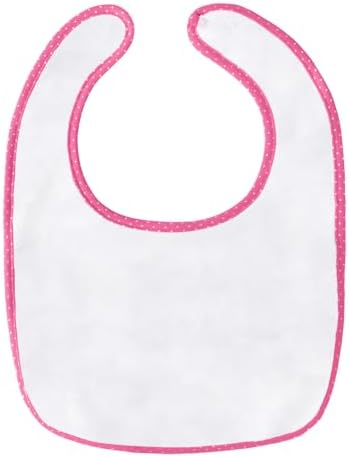 Littleforbig Cotton Waterproof Babydoll Printed Adult Bib with Adjustable Hook-and-Loop Fastener Closure - Cherry Adult Bib