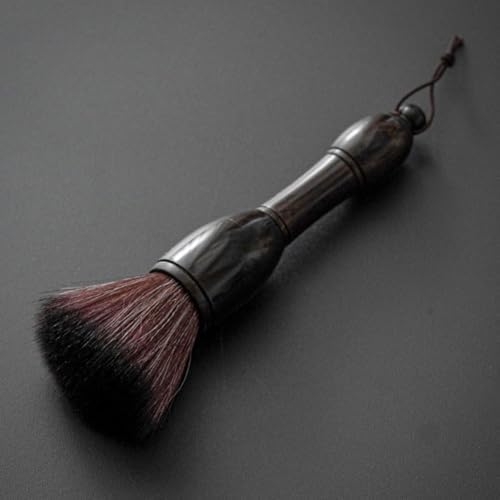 Tea Brush and Pot Pen with Natural Bristles Wooden Handle Small Cleaning Brush for Gongfu Tea Tray Teaware Cleaning in Home Cafe Restaurant Settings