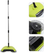 Floor Sweeper Manual, 3 in 1 Carpet Cleaner Machine Push Broom Clean Lazy Dustpan Trash Bin 360° Rotating Floor Clean Mop for Hardwood Ceramic Tiles