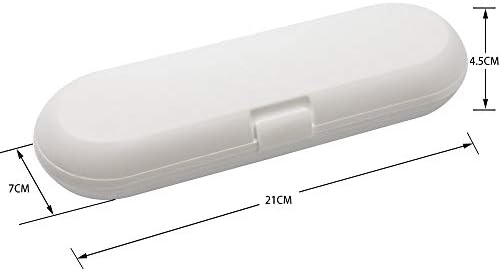 Nincha Plastic Electric Toothbrush Travel Case for Fairywill/TEETHEORY/Seago/Dnsly Series Sonic Electric Toothbrush, White