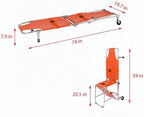Aimery Emergency Rescue Stair Stretcher，Aluminum Folding Chair Stretcher，Stair Chair，Evacuation Chair，Ambulance Stretcher，Ambulance Firefighter Evacuation，Easy to Transfer On The Ground