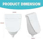 Wall Mounted Commercial Urinal With Hinged Cover Bathroom Washout Urinal for Men Plastic Urinals for Men Waterless Urinal Garage Urinal Urine Diverter Outdoor Urinal For Home Shed Backyard RV (white)