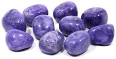 CrystalAge Purple Howlite Tumble Stone (20-25mm) - Single Stone