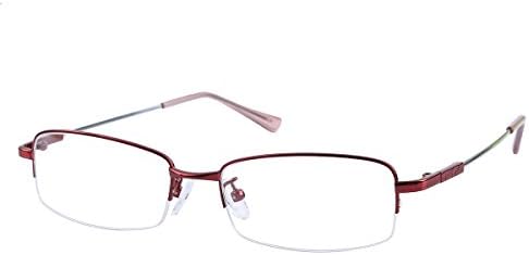 Computer Reading Glasses Mens Womens Half Rim +3.25 Red Radiation Protection Readers