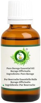 R V Essential Pure Borage Essential Oil 15ml (0.507oz)- Borago Officinalis (100% Pure and Natural Therapeutic Grade)