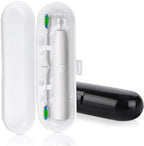 2 Pack Electric Toothbrush Travel Case for Oral-B Pro and Other Electric Toothbrush, Portable Travel Toothbrush Holder (Black & White)