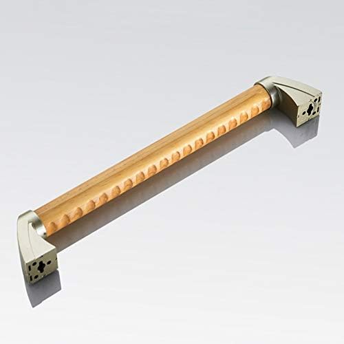 XXIOJUN Wood Grab Bars，Anti-Slip Grab Rail Handle Wall Mounting Towel Rail Bar Anti-Static for Bathtub Toilet Safety Support Handle(34cm)