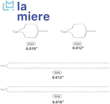 LA MIERE 100 Pcs Orthodontic Stainless Steel Preformed Ligature Wire, Ligature Ties Wire, SS, 0.012 Short