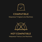 Attibassi Coffee Pods for Nespresso Original Line – 100 Count – Intenso Italian Dark Roast Espresso – Compatible Capsules Made in Italy