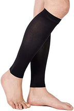 TOFLY® Calf Compression Sleeve for Men & Women, 1 Pair, Footless Compression Socks 20-30mmHg for Leg Support, Shin Splint, Pain Relief, Swelling, Varicose Veins, Maternity, Nursing, Travel, Black XL