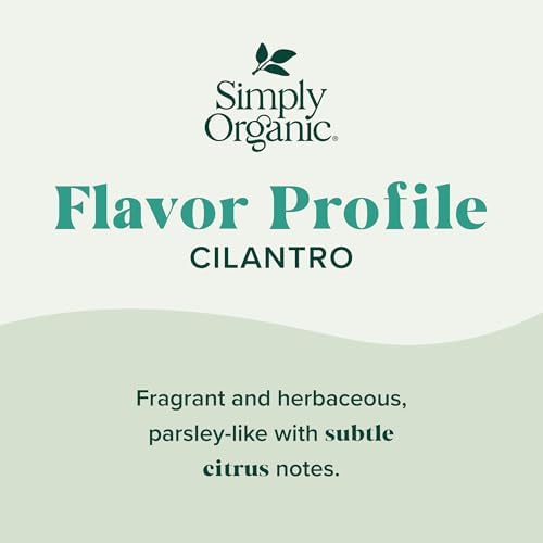 Simply Organic Cilantro Leaf, Certified Organic, Kosher | 0.78 Ounce (Pack of 1)