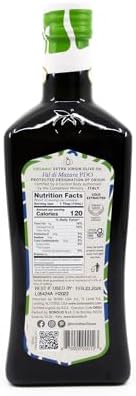 BONO Organic Sicilian Extra Virgin Olive Oil, 16.9 fl oz (500 ml) – Val di Mazara PDO, Cold Extracted, Acidity 0.2–0.4%, USDA Organic, Non-GMO, Clean Label Purity Award, Product of Italy