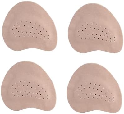 3 Pairs Forefoot Cushion Inserts for Women Shoes, Sandals Forefoot Pads for Women High Heels Anti-Slip Insole Pads, Self-Adhesive Shoe Pad Stickers Inside Shoes for Shoe Too Big(Beige White)