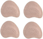 3 Pairs Forefoot Cushion Inserts for Women Shoes, Sandals Forefoot Pads for Women High Heels Anti-Slip Insole Pads, Self-Adhesive Shoe Pad Stickers Inside Shoes for Shoe Too Big(Beige White)