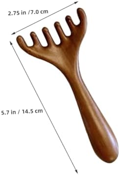 Healeved Wooden Scalp Massager Comb with Wide Teeth for Acupoint Relaxation, Portable Natural Wood Hair Massage Tool for Scalp Care and Head Tension Relief Home and Travel