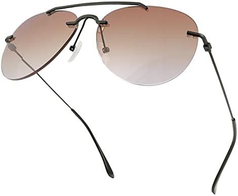 2 Pairs Bifocal Reading Glasses UV400 Protection Outdoor Sunglasses Sun Readers Shades Anti Blue Light for Men Women