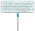Leifheit Profi Micro Duo Floor Wiper Cover, Folded, for All Smooth & Tile Floors – 16.5 inch Microfibre Replacement with Special Bristles for Deep Cleaning – Washable, Reusable, Fits Profi Mop