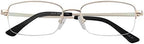 Computer Readers Half Rim Mens Womens Blue Ray Blocking Reading Glasses