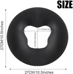 OULIGET Silicone Face Massage Pillow,SPA Beauty Face Relax Headrest,Salon Skin Care Soft Overlay Travel Head Support,Black