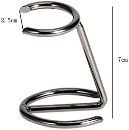 1 Piece Metal Shaving Brush and Razor Holder Shave Brush Stand Beard Brush Holder Razor Brush Holder Razor Stand for Razor Storage Men's Shaving Tool, Gun Black