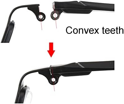 Glasses Frame Replacement Temple Arm Eyeglasses Repair Replacement Temple Eyewear TR 90 Frame Arms and Screwdriver