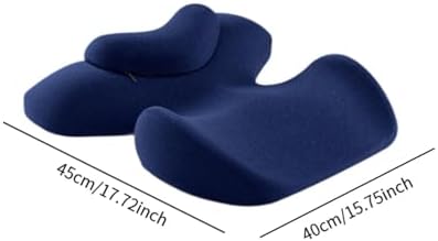 harayaa Memory Foam Massage Neck Pillow Breathable Resuable Multipurpose Beauty Salon Support Pillow for Sleeping Bedroom Salon Women, Dark Blue