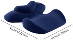 harayaa Memory Foam Massage Neck Pillow Breathable Resuable Multipurpose Beauty Salon Support Pillow for Sleeping Bedroom Salon Women, Dark Blue