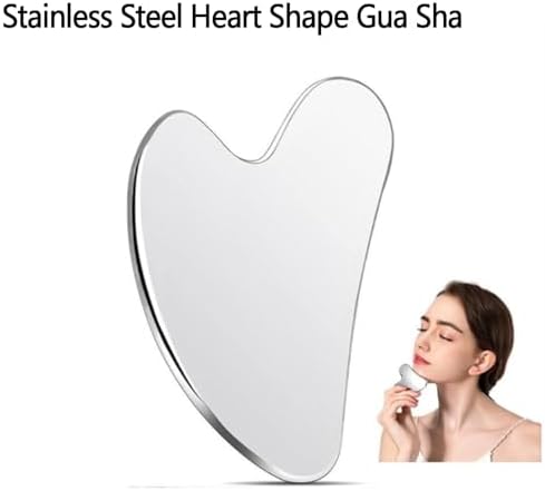 1PC Stainless Steel Gua Sha Scraper Massager For Face Neck Body Guasha Massage Tool Facial Skin Care Guasha Board Face Massager