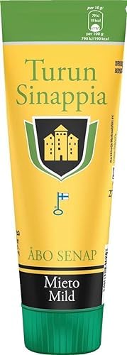 Turun & Auran Mustard 275g (Pack of 6) - Pick Any 6 Tubes from Many Flavors Finnish Mustard Mix Set in a Söpösöpö Box SOPOSOPO