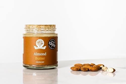 Nutural World - Crunchy Almond Nut Butter 35 Oz (1kg) Great Taste Award Winner - 100% Pure - single ingredient