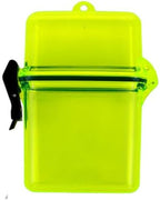 Dry box waterproof, Yellow Sealed Storage Case for Surfing and Kayaking, 1 Piece Compact Organizer for Phone Keys Cash, Clip Loop for Travel, small waterproof case