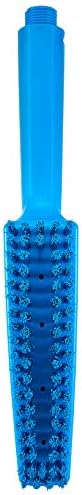 Vikan 70573 Hand Brush, waterfed, 12.99" Hard, Blue